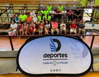 Participantes y monitores e la Ciudad Deportiva de Miraflores