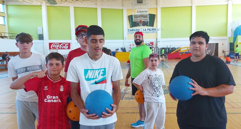 Participantes en el taller de Goalball