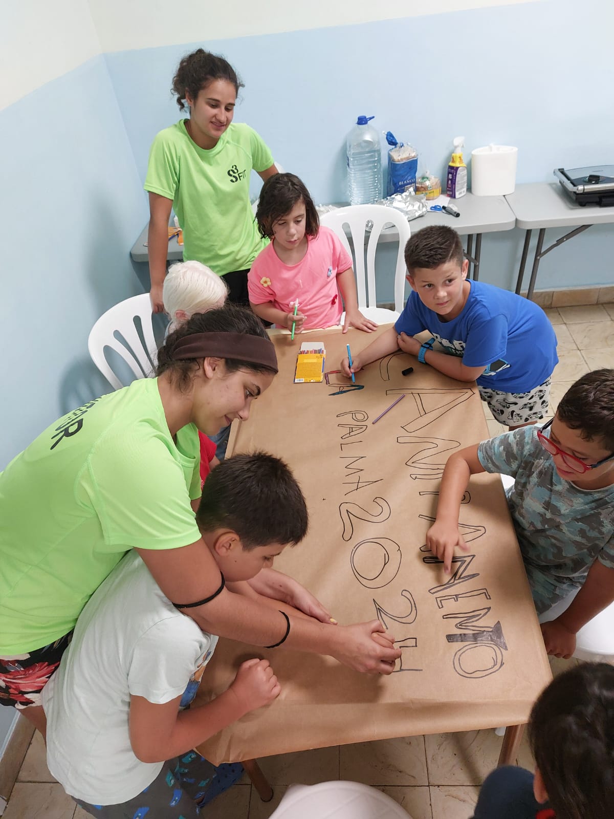 Participantes en el taller de reporteros.